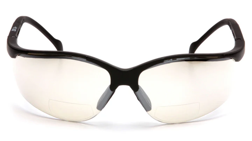 [SB1880R25] Glasses, Venture II Readers - Indoor/Outdoor Mirror + 2.5 - Black