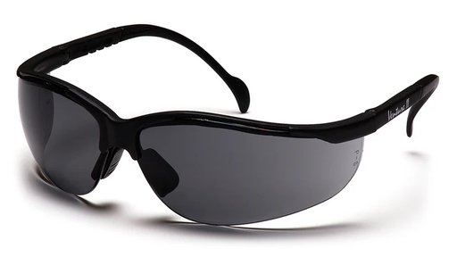 [SB1820ST] Glasses, Venture II - Gray H2X Anti-Fog - Black