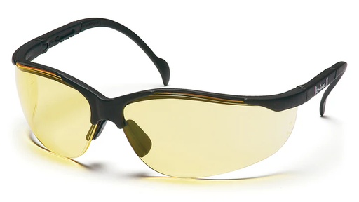 [SB1830S] Glasses, Venture II - Amber - Black