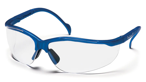 [SMB1810S] Glasses, Venture II - Clear - Metallic Blue