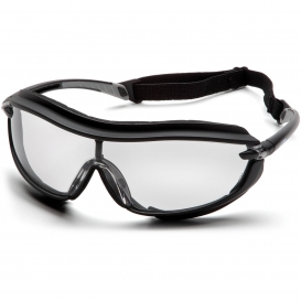[SB4610STP] Glasses, XS3 Plus - Clear H2X Anti-Fog - Black
