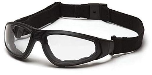 [GB4010ST] Glasses, XSG - Clear H2X Anti-Fog - Black, sealed 