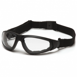 [GB4010STM] Glasses, XSG - Clear H2MAX Anti-Fog - Black