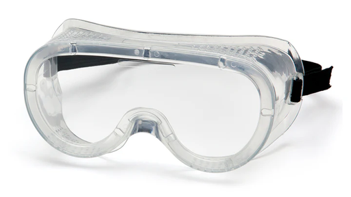 [G201] Goggles - Clear - Perforated - Clear