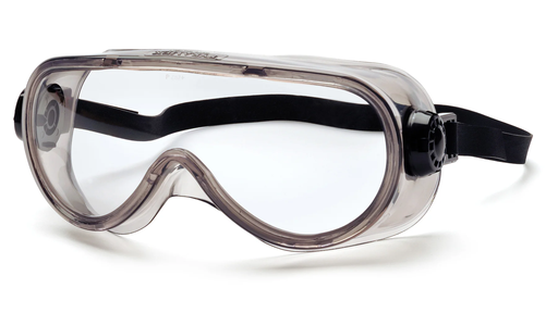 [G304TN] Goggles - Clear H2X Anti-Fog Lens with Neoprene Strap - Clear H2X