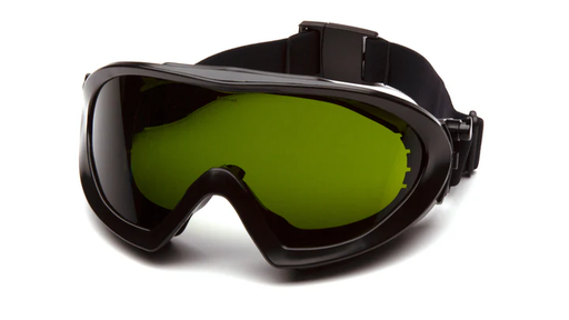 [GG504TIR3] Capstone Goggles - Black Frame/Clear Anti-Fog 3.0 IR Filter Lens - Direct/Indirect