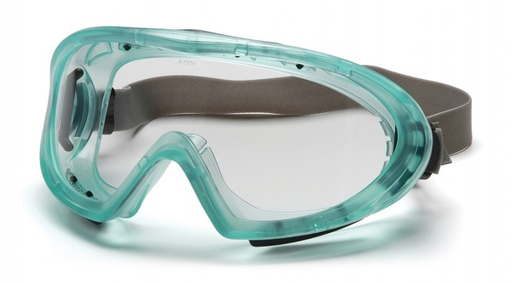 [GC504TN] Capstone Goggles - Chemical Green Frame/Clear AF Lens w/Neoprene Strap - Direct/Indirect