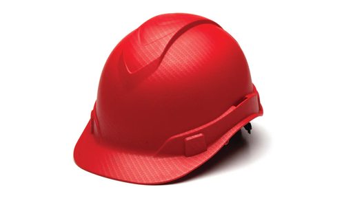 [HP44121] Hard hat, RIDGELINE CS 4pt Ratchet- Matte Red Graphite