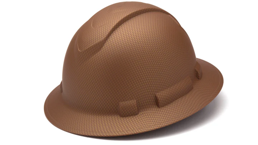 [HP54118] Hard Hat, Ridgeline Full Brim 4 Pt Ratchet Suspension - Copper Pattern