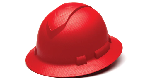 [HP54121] Hard Hat, RIDGELINE FB 4pt Ratchet - Matte Red Graphite