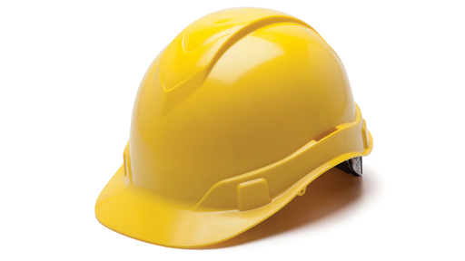 [HP44130] Hard Hat, Ridgeline Cap Style 4 Pt Ratchet Suspension - Yellow