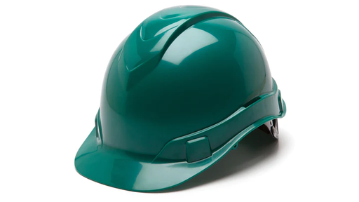 [HP44135] Hard Hat, Ridgeline Cap Style 4 Pt Ratchet Suspension - Green