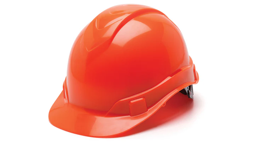 [HP44141] Hard Hat, Ridgeline Cap Style 4 Pt Ratchet Suspension - Hi Vis Orange