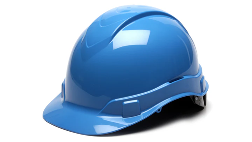 [HP44162] Hard Hat, Ridgeline Cap Style 4 Pt Ratchet Suspension - Light Blue