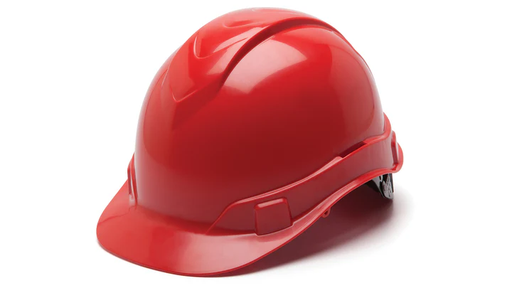 [HP46120] Hard Hat, Ridgeline Cap Style 6 Pt Ratchet Suspension - Red