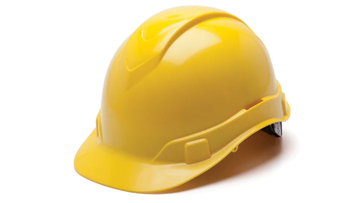 [HP46130] Hard Hat, Ridgeline Cap Style 6 Pt Ratchet Suspension - Yellow