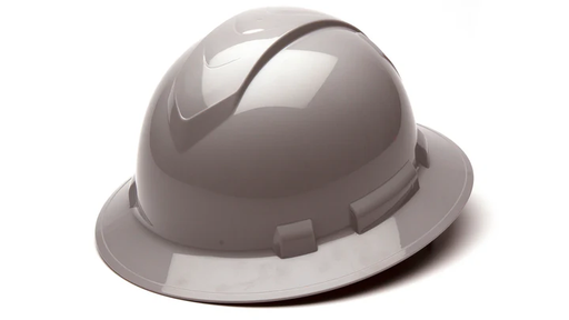 [HP54112] Hard Hat, Ridgeline Full Brim 4 Pt Ratchet Suspension - Gray