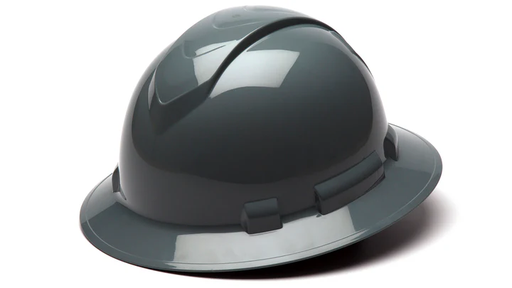 [HP54113] Hard Hat, Ridgeline Full Brim 4 Pt Ratchet Suspension - Slate Gray