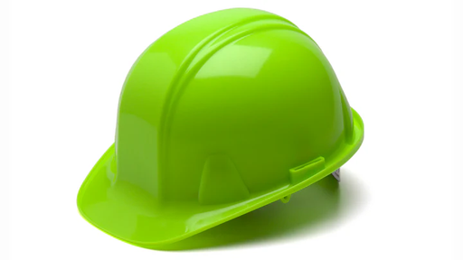 [HP14031] Hard Hat, Standard Shell 4 Pt - Snap Lock Suspension - Hi Vis Lime