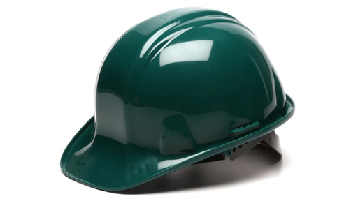 [HP16035] Hard Hat, Standard Shell 6 Pt- Snap Lock Suspension - Green