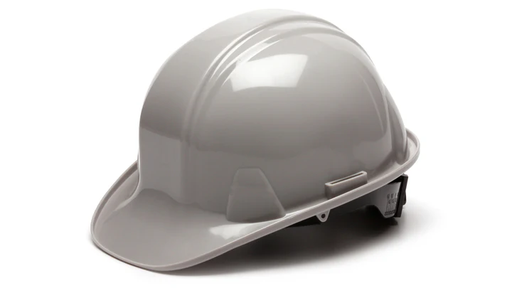 [HP14112] Hard Hat, Standard Shell 4 Pt Ratchet Suspension - Gray