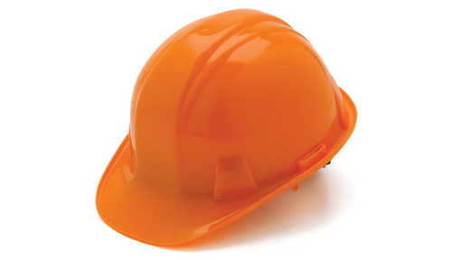 [HP14140] Hard Hat, Standard Shell 4 Pt Ratchet Suspension - Orange