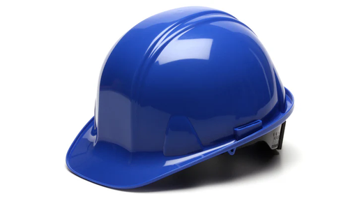 [HP14160] Hard Hat, Standard Shell 4 Pt Ratchet Suspension - Blue