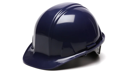 [HP14165] Hard Hat, Standard Shell 4 Pt Ratchet Suspension - Dark Blue