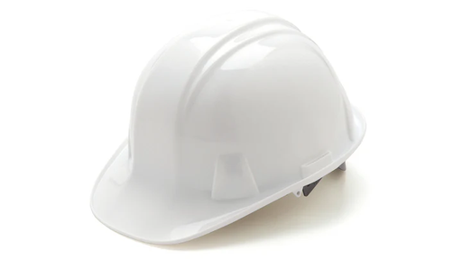 [HP16110] Hard Hat, Standard Shell 6 Pt Ratchet Suspension - White