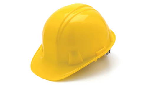 [HP16130] Hard Hat, Standard Shell 6 Pt Ratchet Suspension - Yellow