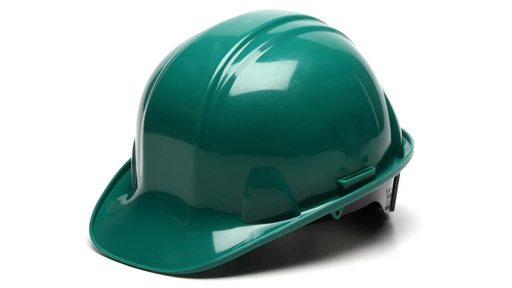[HP16135] Hard Hat, Standard Shell 6 Pt Ratchet Suspension - Green