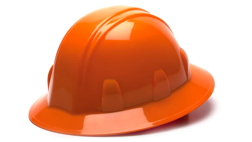 [HP24140] Hard hat, Full Brim 4 Pt Ratchet Suspension - Orange