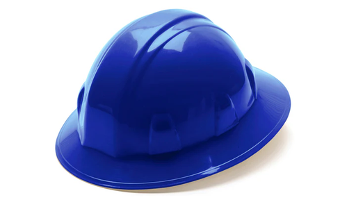 [HP26160] Hard hat, Full Brim 6 Pt Ratchet Suspension - Blue