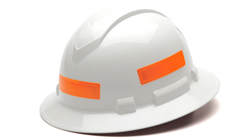 [HVRSOR] Adhesive reflective stripe for hard hats- 16 stickers per page - Orange