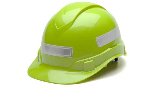 [HVRSWH] Adhesive reflective stripe for hard hats- 16 stickers per page - White
