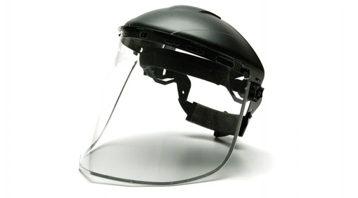 [S1015] Face Shield, Aluminum Bound Polythylene Shield - ANSI Z87 - Clear