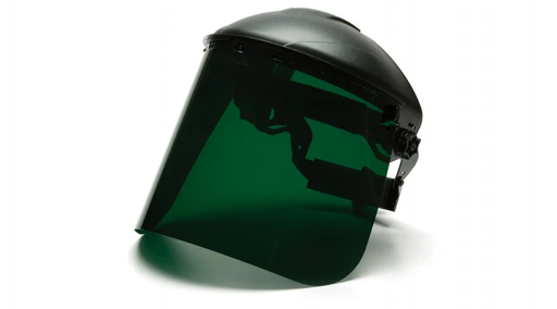 [S1035] Face shield, Polythylene Shield - ANSI Z87 - Dark Green