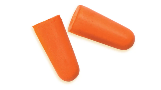 [DP1000] Earplugs - Uncorded taper fit disp plug -NRR 32db- 200 pair/box - Orange