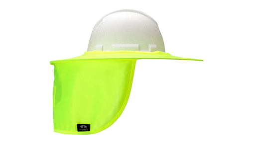 [HPSHADEC30] Collapsible Hard Hat Shade - Hi Vis Lime