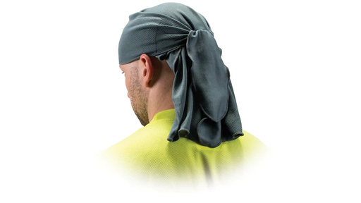 [CSKT212] Head towel with ties - Gray