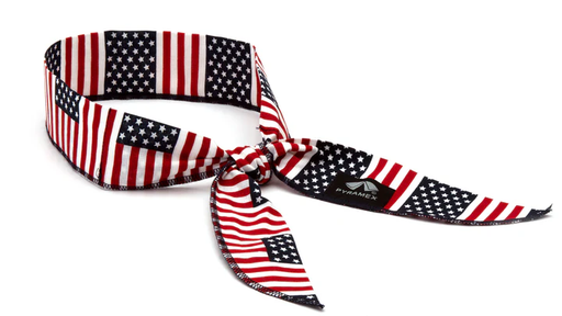 [CNB12PKFLG] Beaded cooling bandana - American flag
