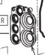 [07-6041] Sensor gasket, fluorine rubber, for GX-6000