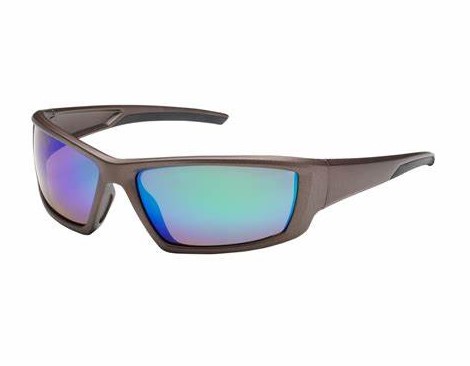 [250-47-1008] SUNBURST, GRN MIR PLUS, AS/AR, BRN FRM, RUBBER PADS & TEMPLE TIPS - Brown - OS