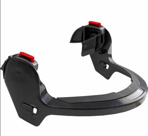 [251-HP1491B] TRAVERSE FACESHIELD BRACKET ONLY WITH QUICK CONNECT CLIPS - Black - OS