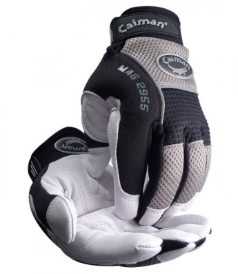 [2955-3] CAIMAN, GOAT GRAIN LEATHER PALM - Gray - S