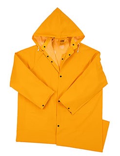 [4148/XXXXL] WEST CHESTER, 35MM PVC/POLY 48" RAINCOAT, CORDUROY COLLAR, YELLOW YELLOW - Yellow - 4XL
