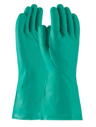 [50-N140G/M] ASSURANCE UNSUPPORT NITRILE, GRN., 15 MIL, 13 INCH, UNLINED, DIAMOND - Green - M