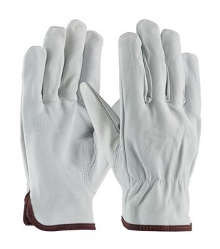 [71-3600/XXL] TOP GRAIN GOATSKIN LEATHER DRIVERS, INDUSTRY GRADE, KEYSTONE THUMB - Natural - 2XL