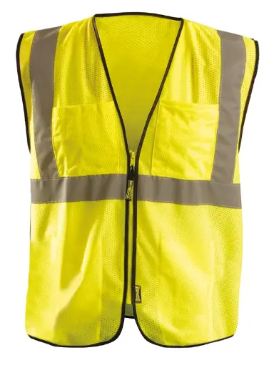 High Visibility Value Mesh Surveyor Safety Vest - Hi-Vis Yellow or Orange