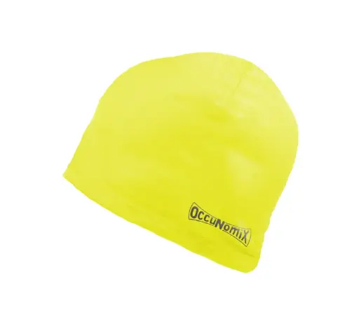 Fleece Skull Cap & Hard Hat Liner - Black or Hi-Vis Lime